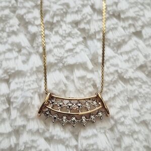Vintage Gold Vermeil Two-Tone Pendant
